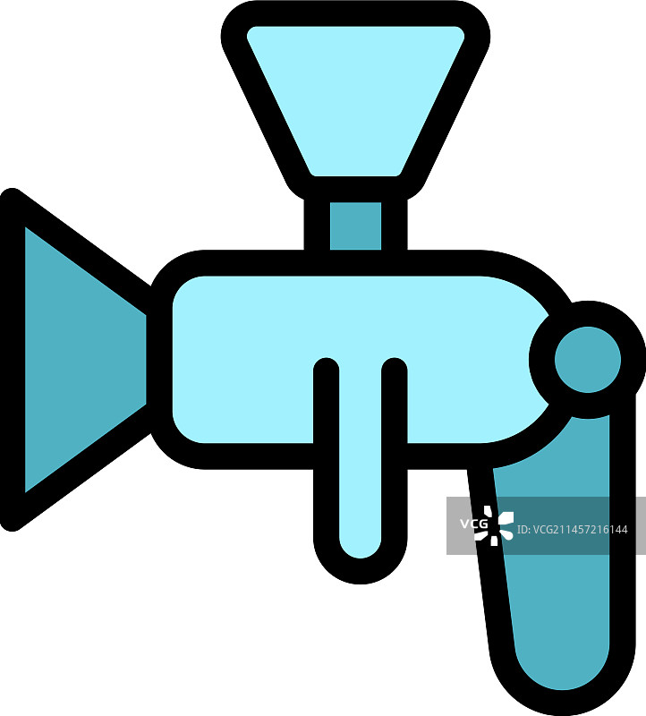 平面枪漆图标图片素材