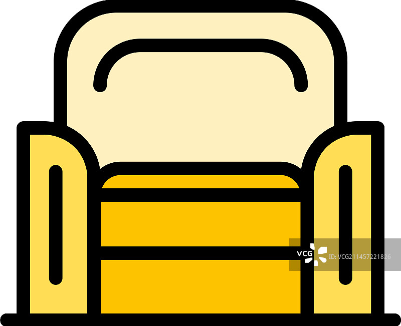 扶手椅扁平图标图片素材