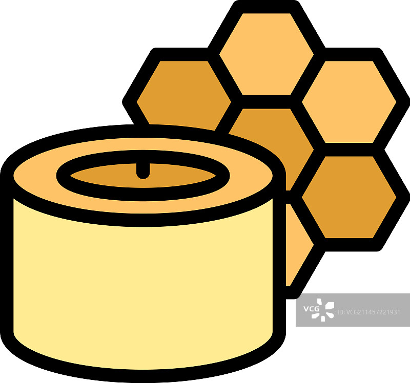 天然蜡质扁平风格图标图片素材