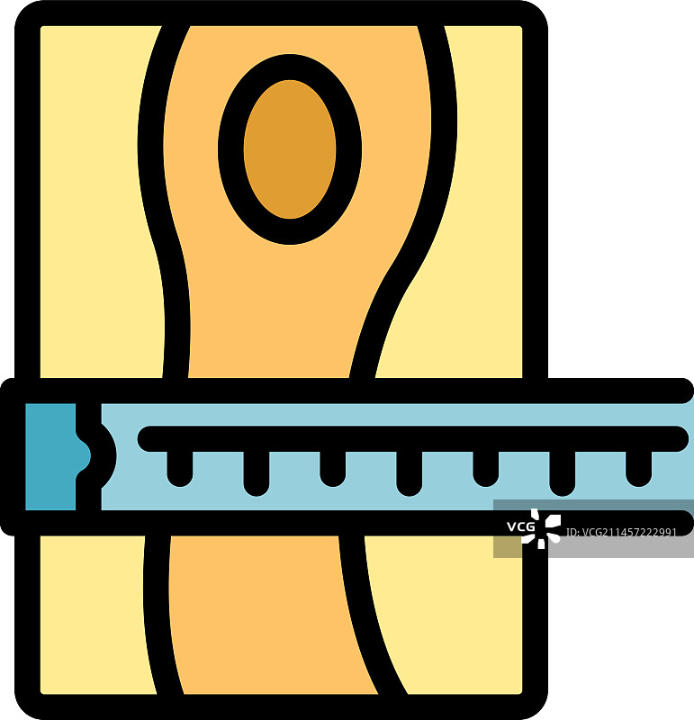 测量地板图标（扁平风格）图片素材