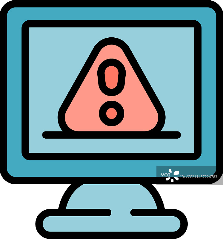 闹钟连接扁平图标图片素材