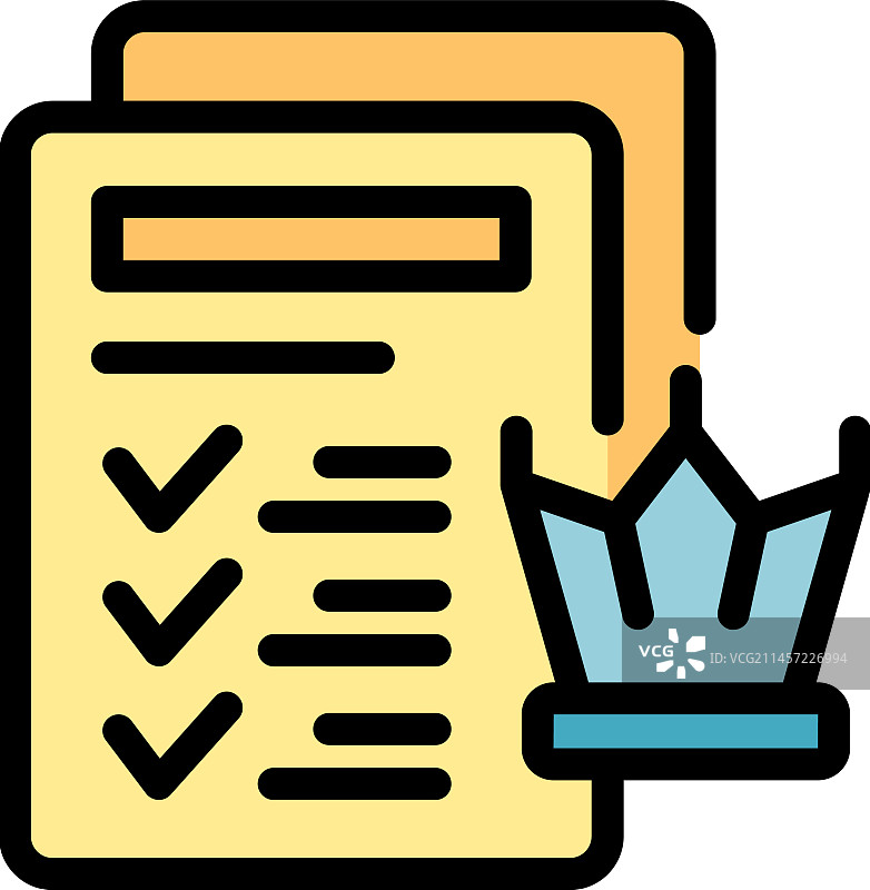 经理文档扁平图标图片素材