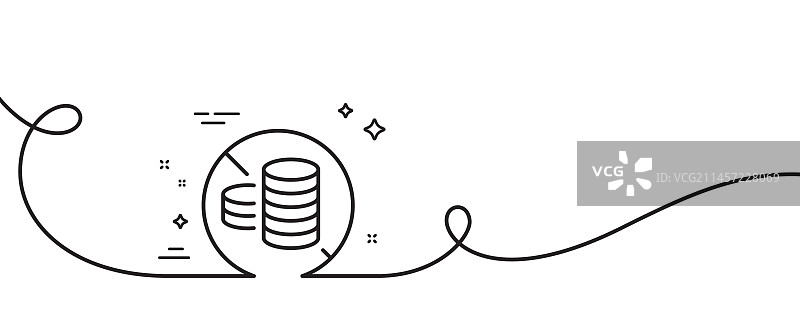 禁止现金线性图标，免税标志连续线图片素材