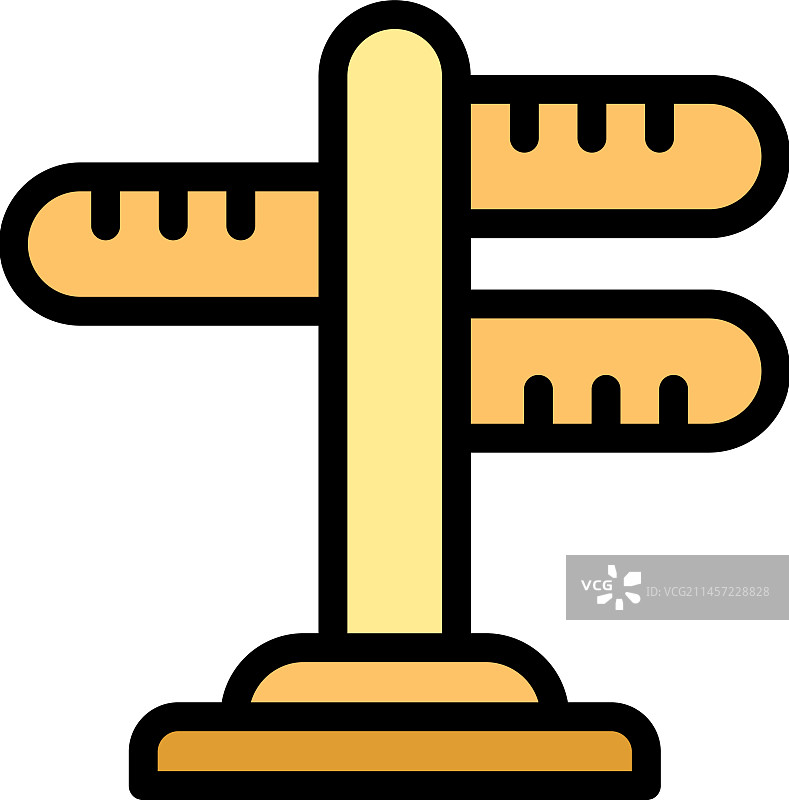 萨格勒布旅行方向扁平图标图片素材