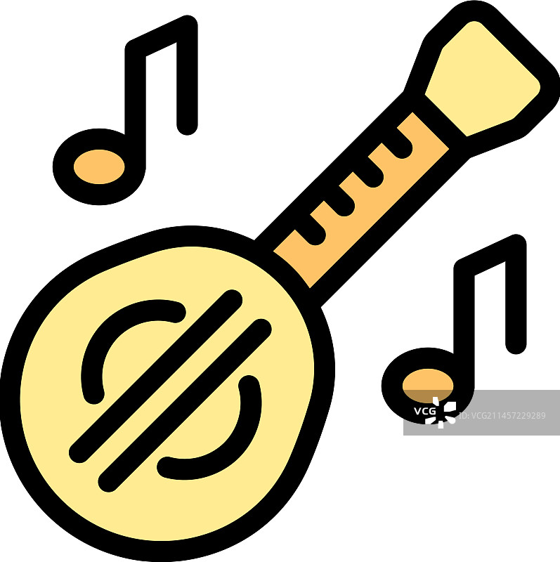 扁平乐器图标图片素材