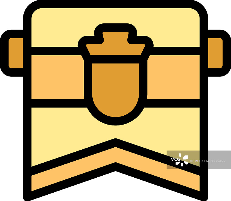 克罗地亚城市徽章扁平图标图片素材