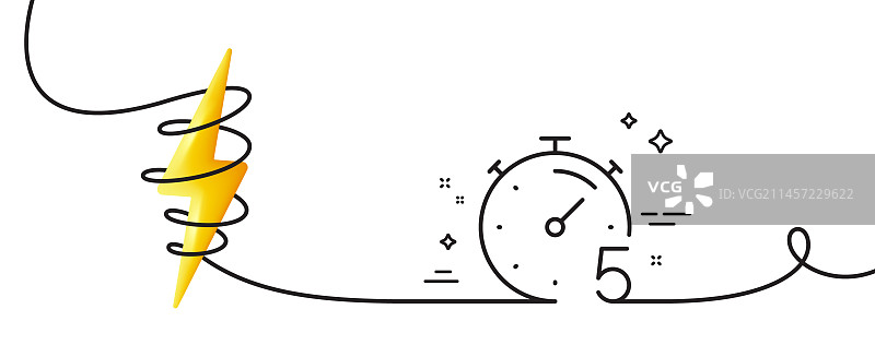 5分钟定时器线性图标秒表时间标志图片素材