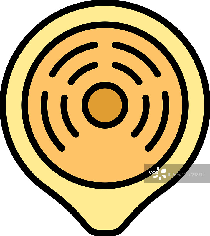 旅游圆形剧场扁平图标图片素材