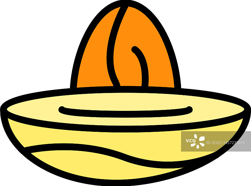 可爱的枣椰子图标扁平设计图片素材