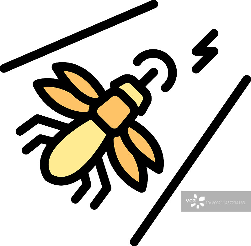 昆虫电控图标平图片素材