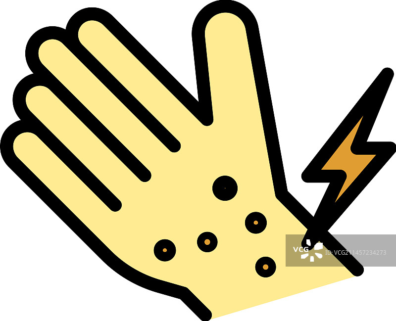 昆虫控制图标（扁平）图片素材