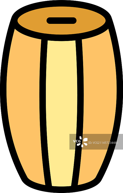 尼泊尔鼓扁平图标图片素材