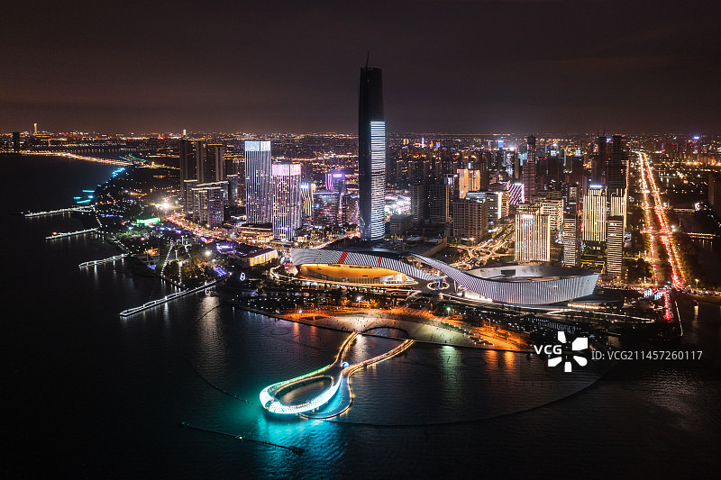 苏州湾东太湖夜色图片素材