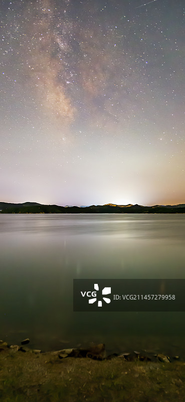 山东省烟台市福山区门楼水库银河图片素材