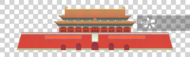 天安门，北京中轴线建筑，免扣元素设计素材图片素材