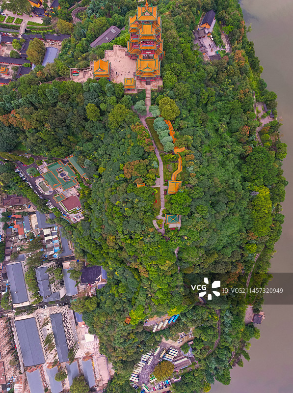 南京阅江楼全景图片素材