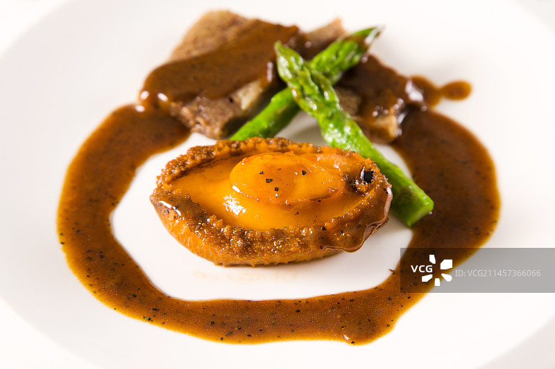 奥巴马牛扒扣大连鲍鱼图片素材