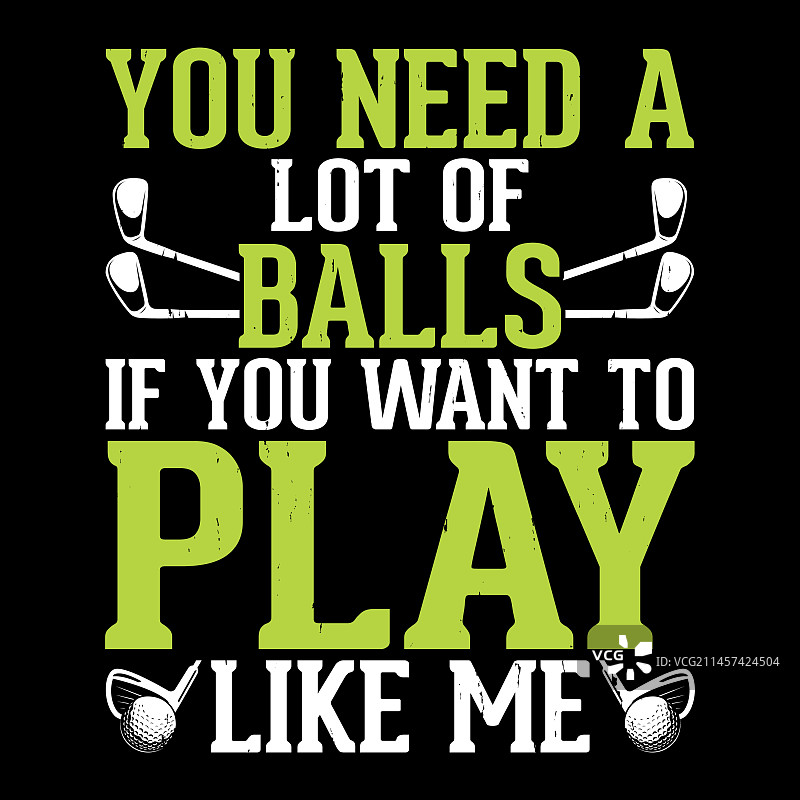 高尔夫球手复古高尔夫T恤设计图片素材