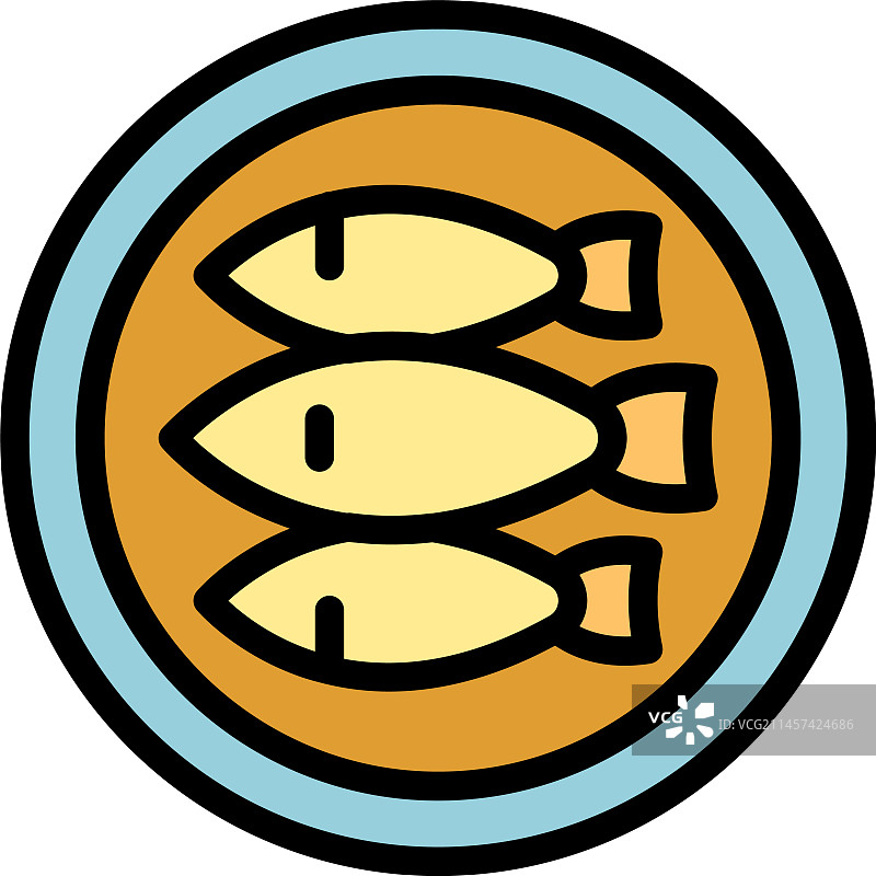 沙丁鱼图标图片素材