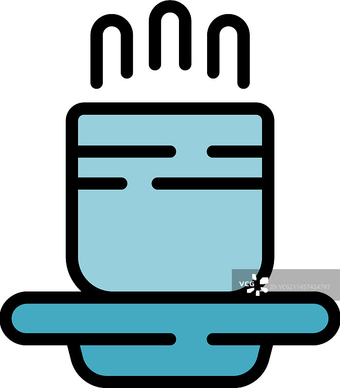 日本饮品杯子图标（扁平风格）图片素材