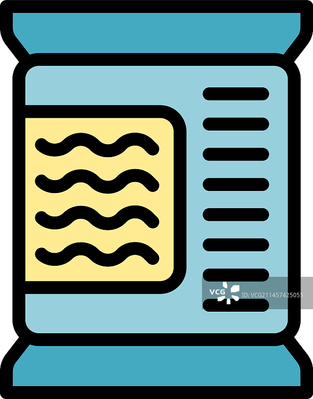 扁平面条包装图标图片素材