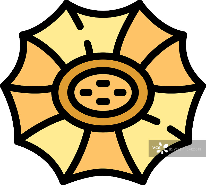 腐烂的大王花扁平图标图片素材