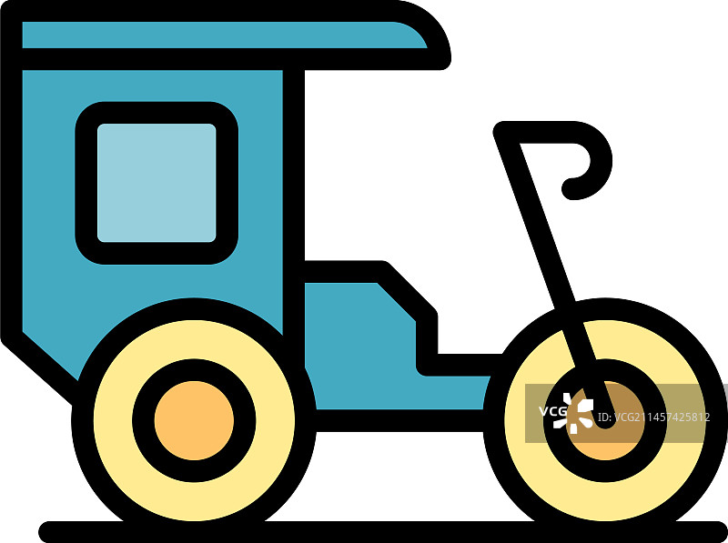 平板三轮车图标图片素材