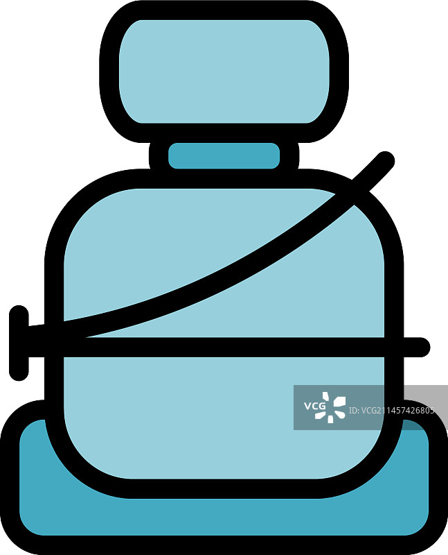 安全带图标（扁平风格）图片素材