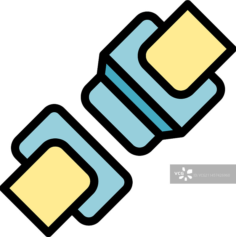 扁平锁带图标图片素材