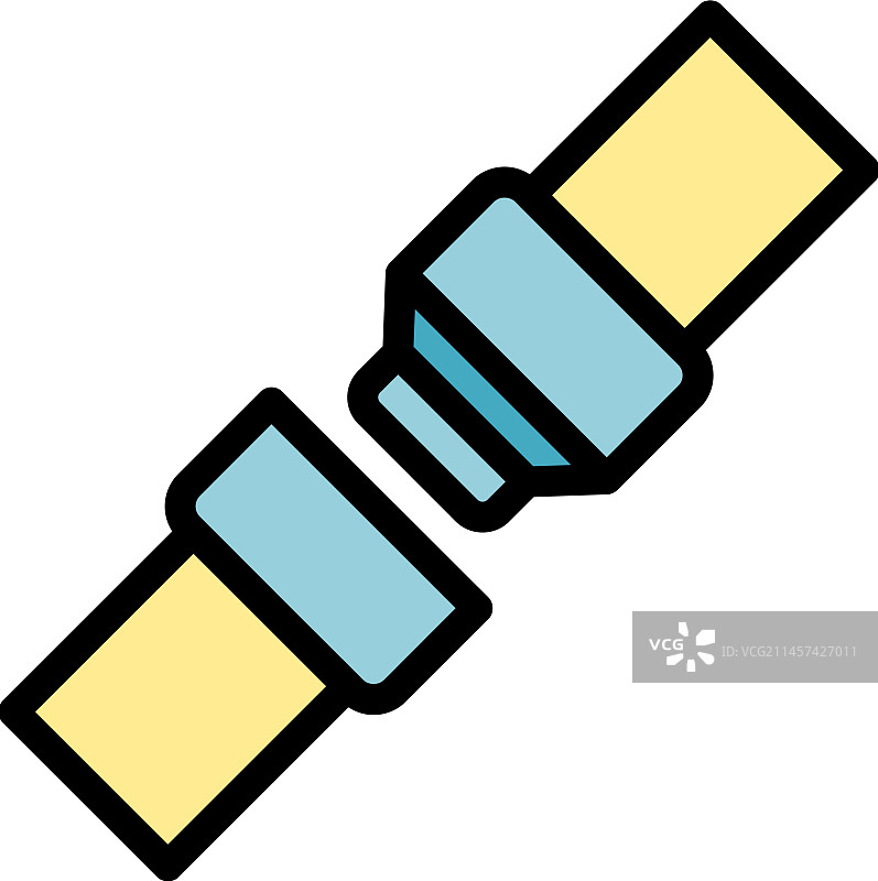 扁平腰带锁图标图片素材