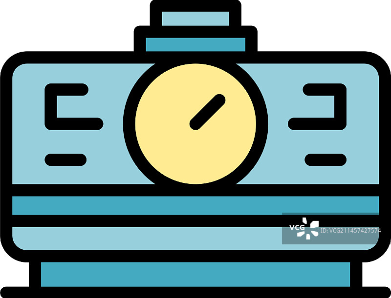 发电机维护扁平图标图片素材