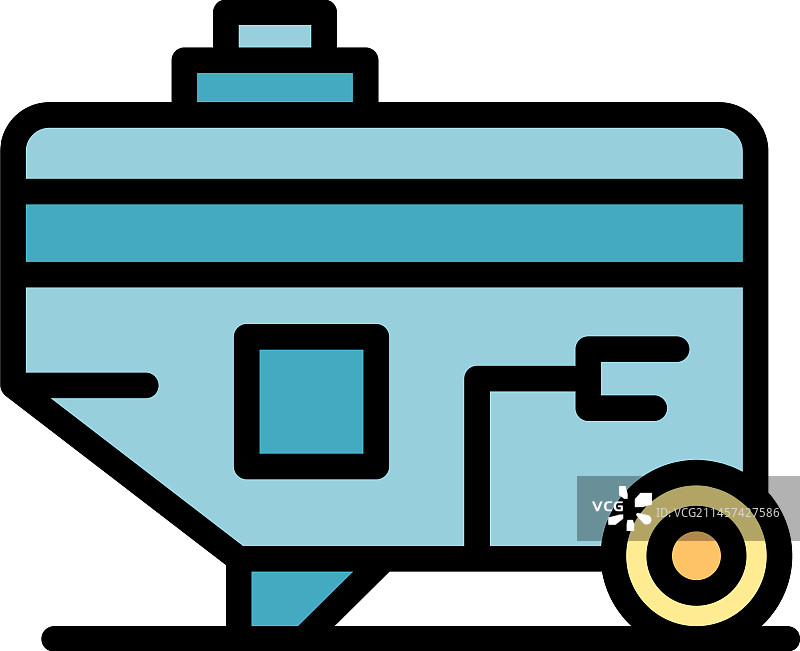 发电机能量扁平风格图标图片素材