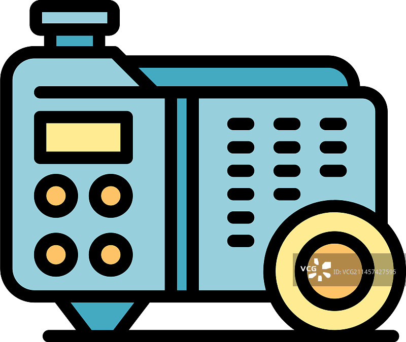 柴油发电机图标（扁平风格）图片素材