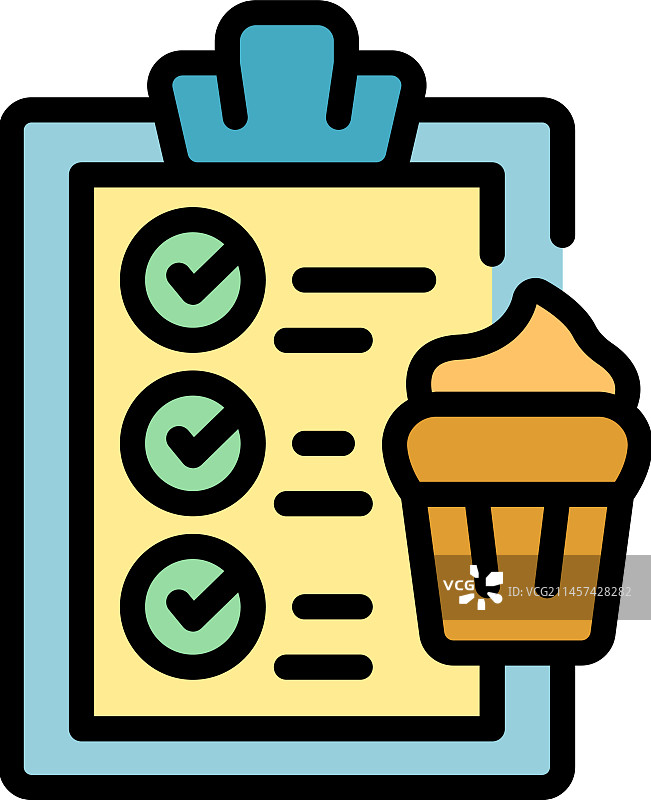 纸杯蛋糕评论扁平图标图片素材