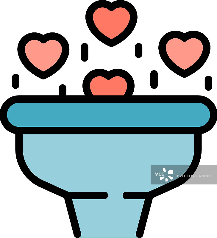 漏斗食品安全扁平图标图片素材