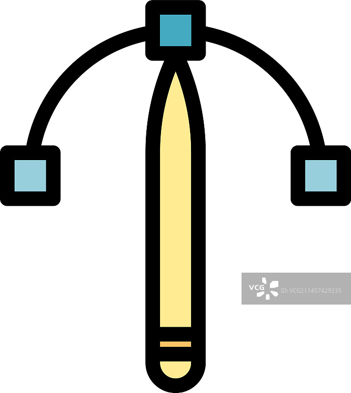 扁平风铅笔图标图片素材