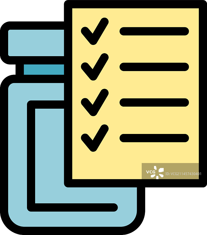 已批准的膳食图标扁平风格图片素材