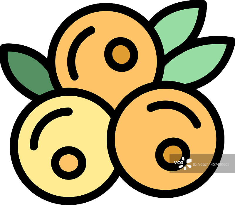 扁平浆果图标图片素材