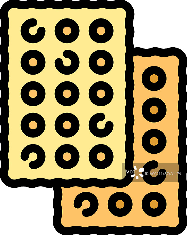 饼干扁平图标图片素材