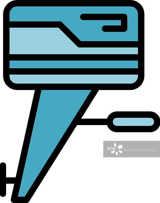 马达螺旋桨扁平图标图片素材