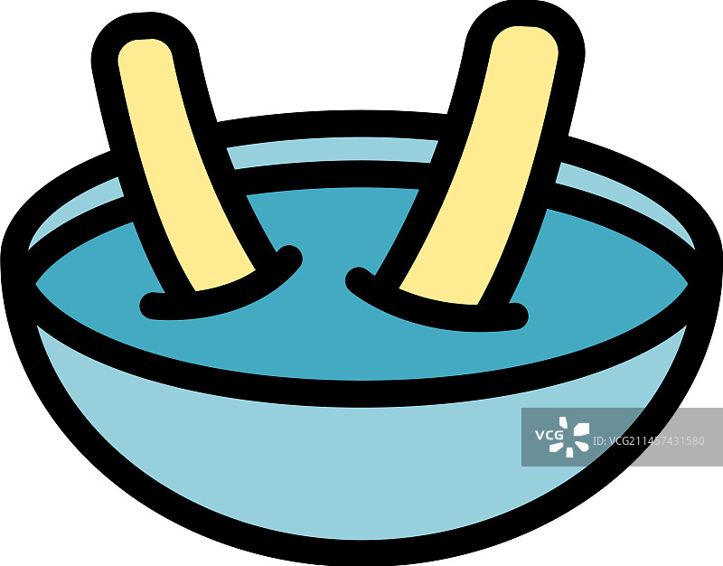 西班牙油条棒扁平图标图片素材