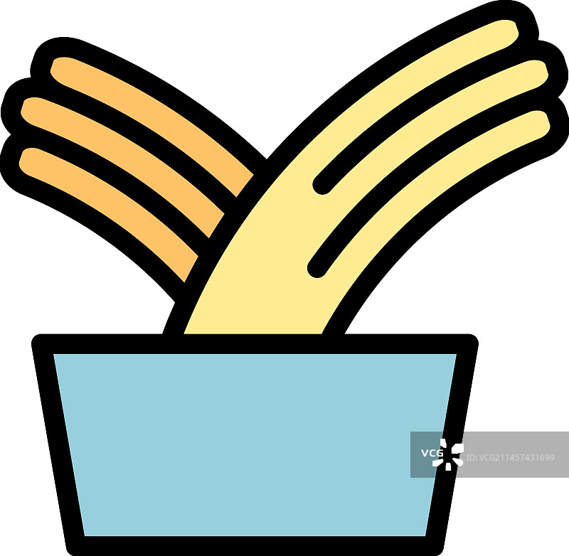 可爱吉事果图标（扁平风格）图片素材