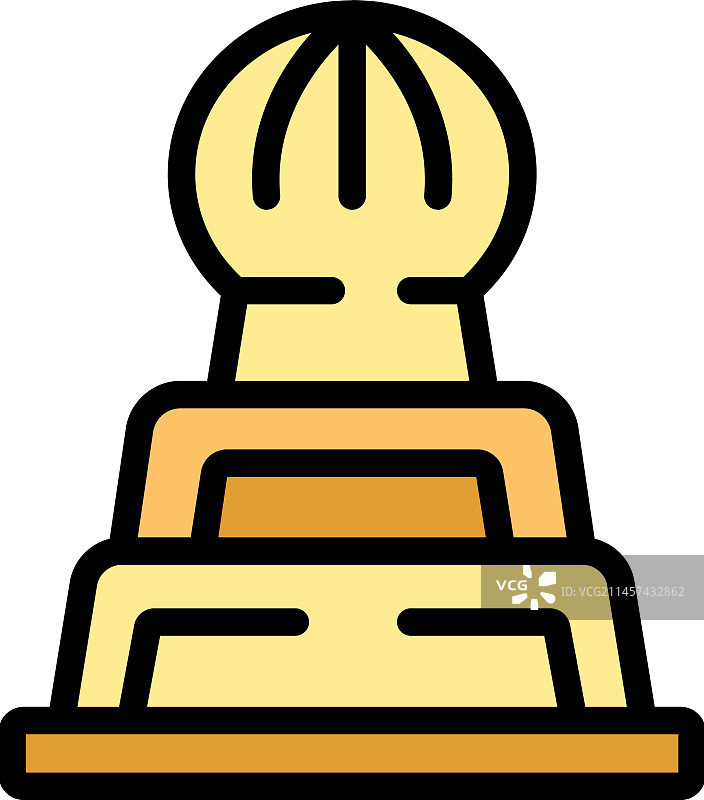 扁平雕像图标图片素材