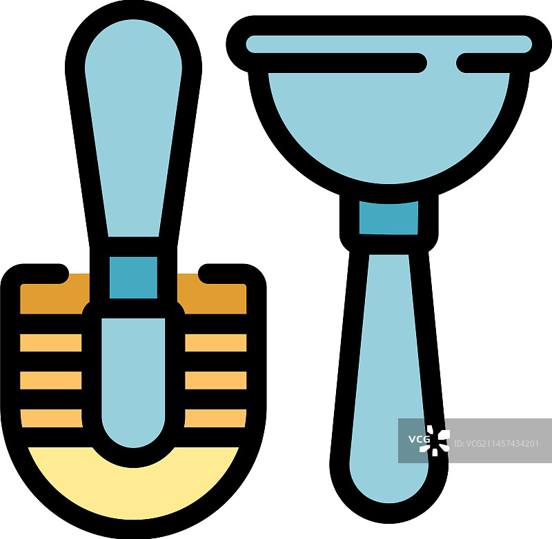 平板马桶刷图标图片素材