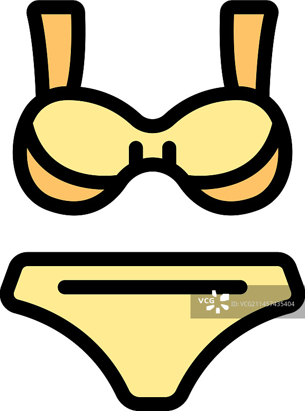 泳衣图标（扁平风格）图片素材