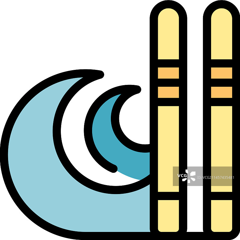 滑水图标图片素材