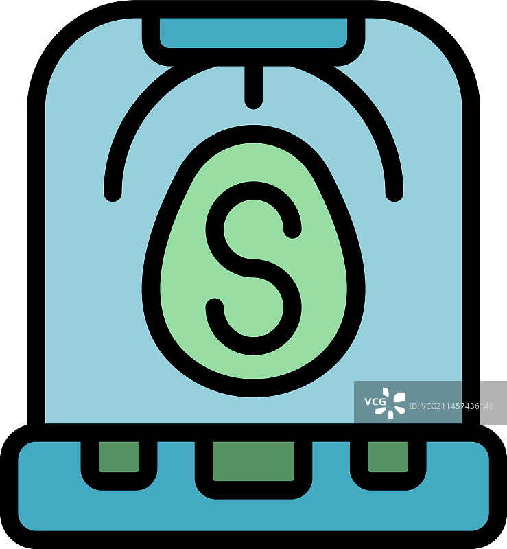 资金孵化器扁平图标图片素材