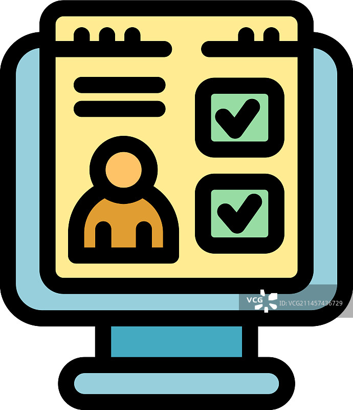 公共选举扁平图标图片素材