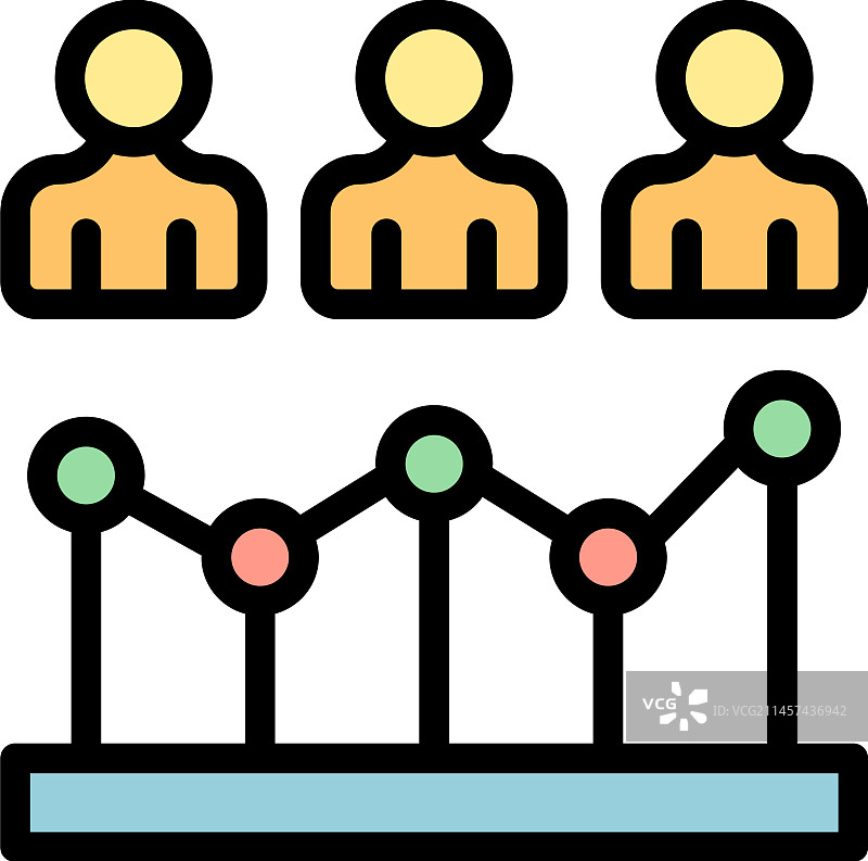 扁平风格人口增长图标图片素材