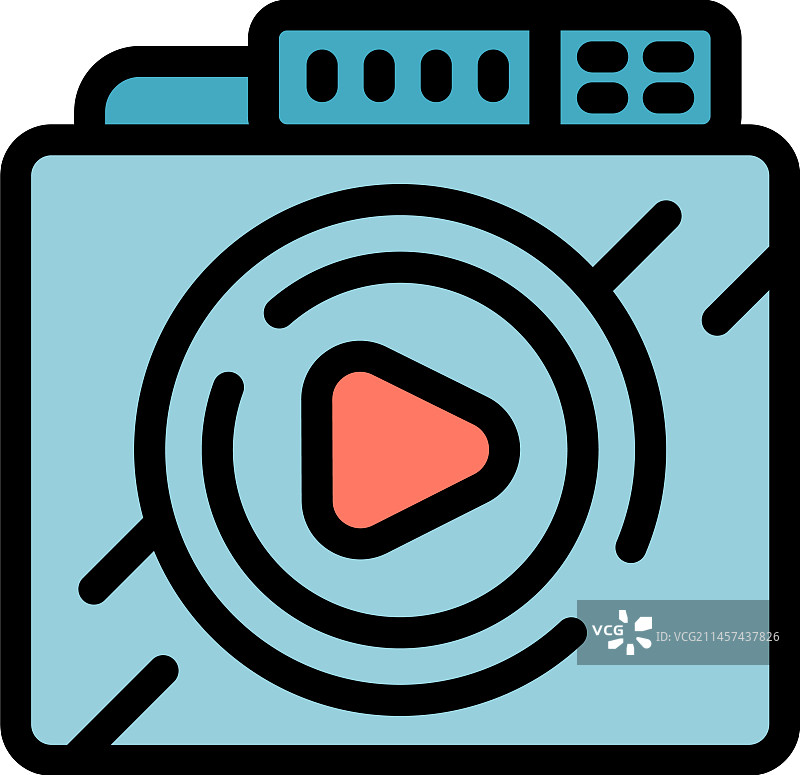 智能家居盒子扁平图标图片素材